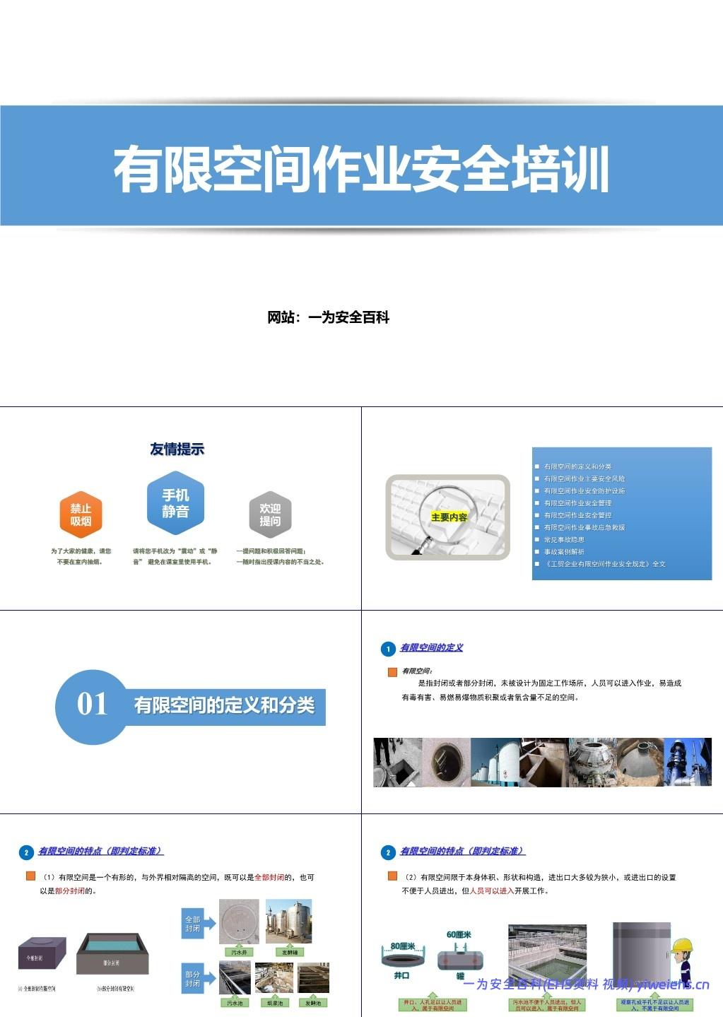 【PPT】有限空间作业安全培训
