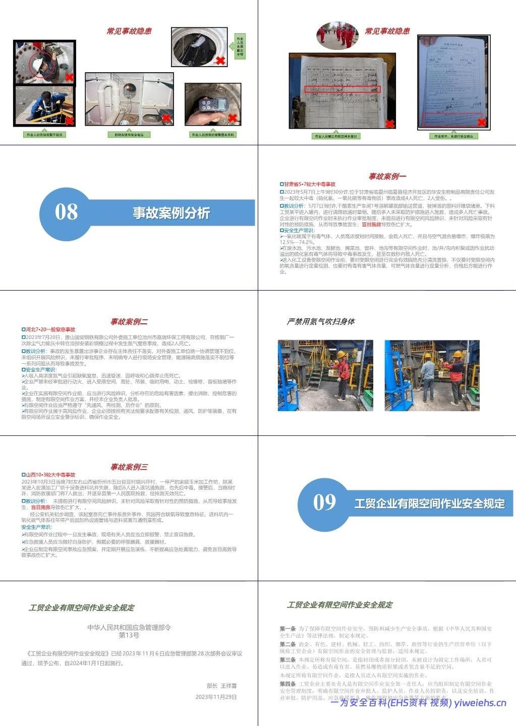 【PPT】有限空间作业安全培训