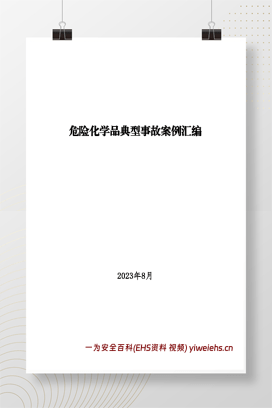 【PDF】危险化学品典型事故案例汇编