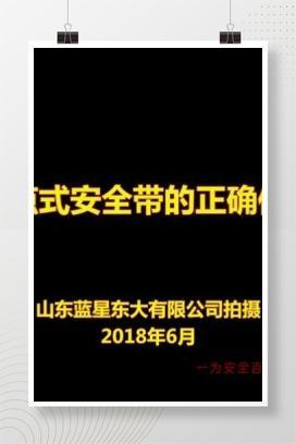 【视频】五点式安全带的正确使用