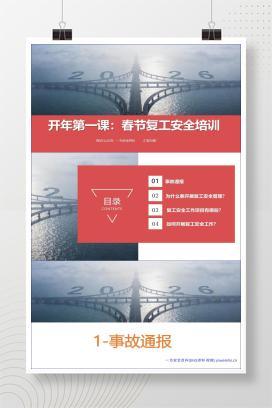 【PPT】开年第一课：春节复工安全培训