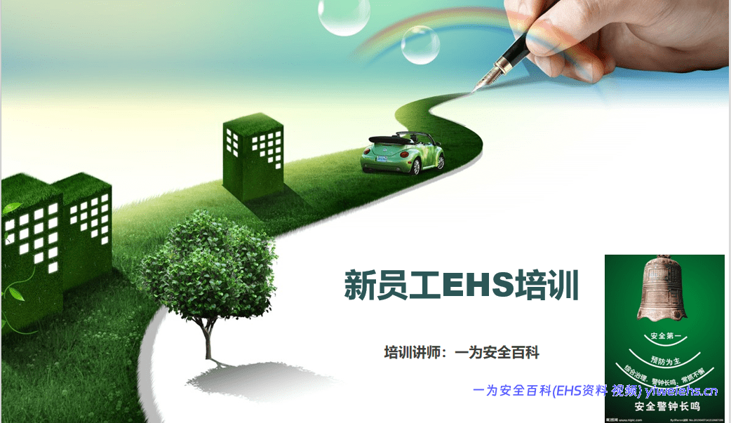 【PPT】新员工EHS培训