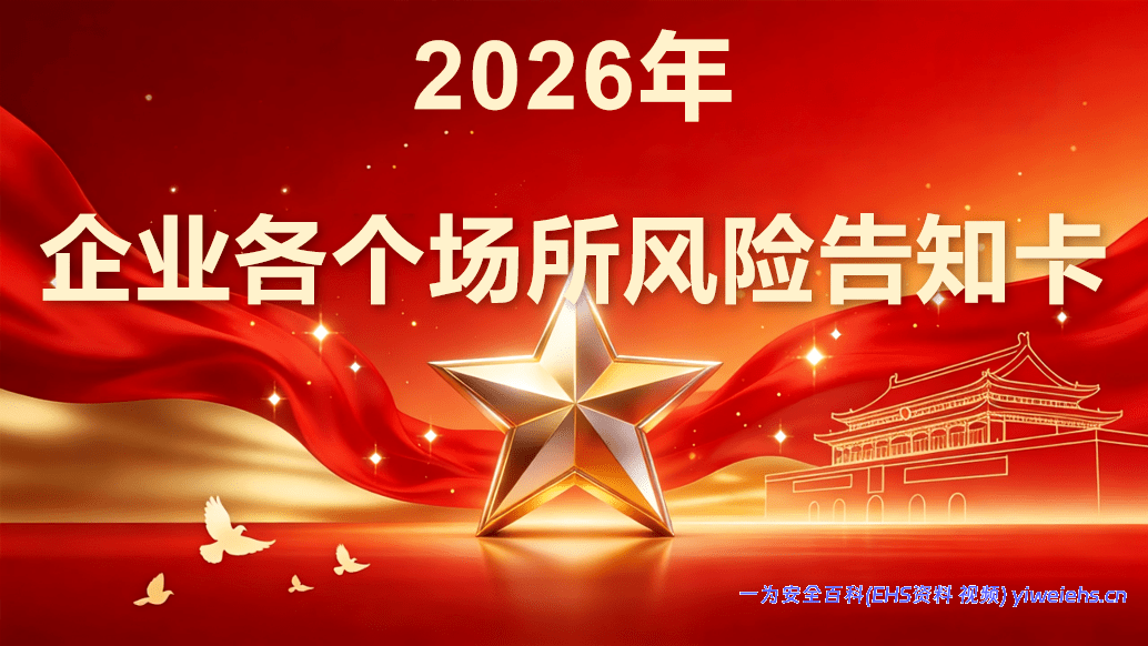 【PPT】2026工贸类企业各个场所安全风险明白卡