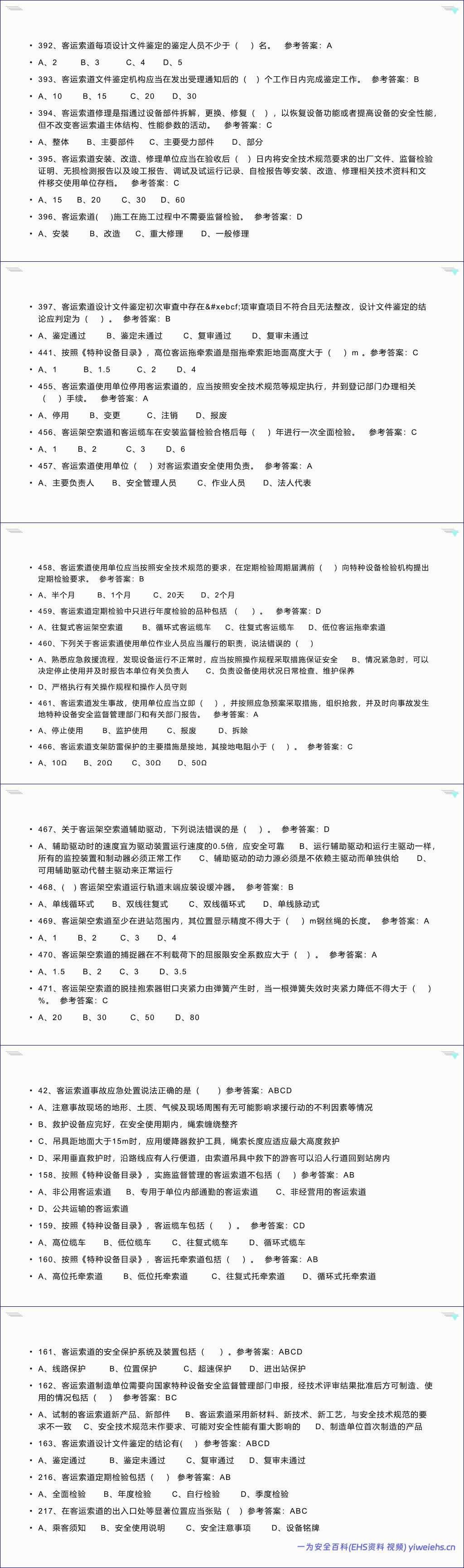 【PPT】客运索道讲义