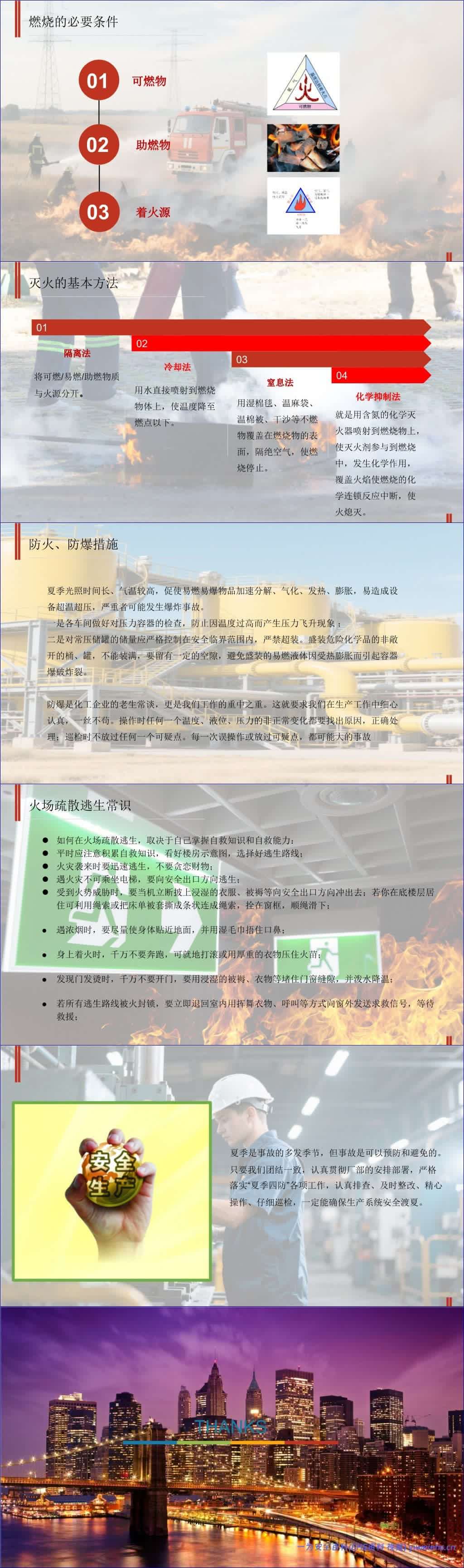 【PPT】夏季四防安全培训(更新完)