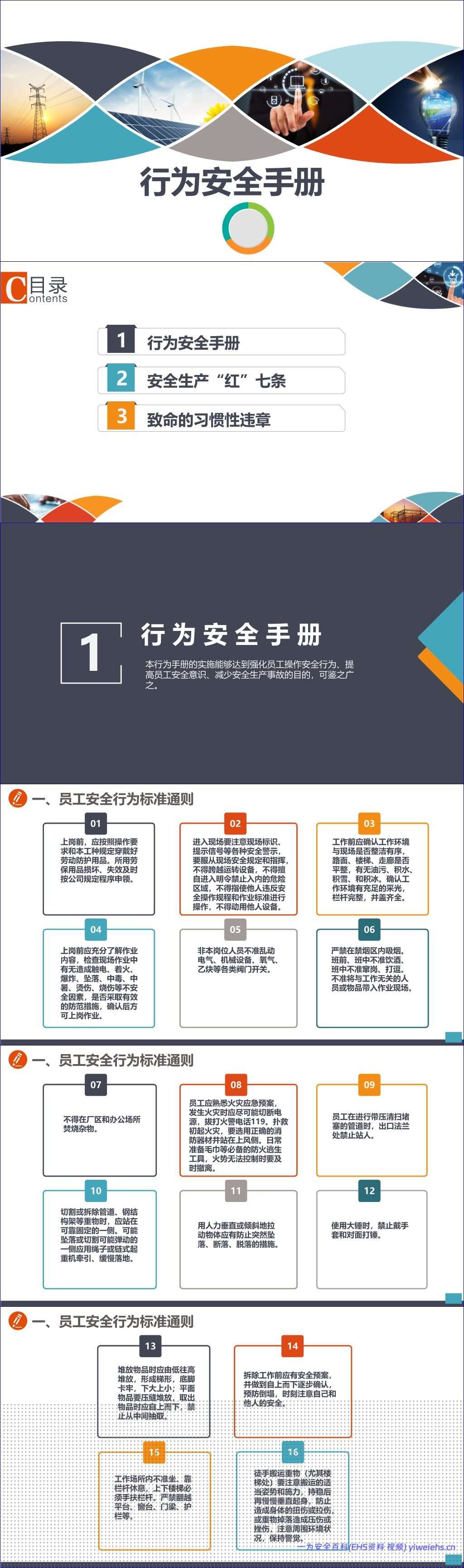 【PPT】行为安全手册
