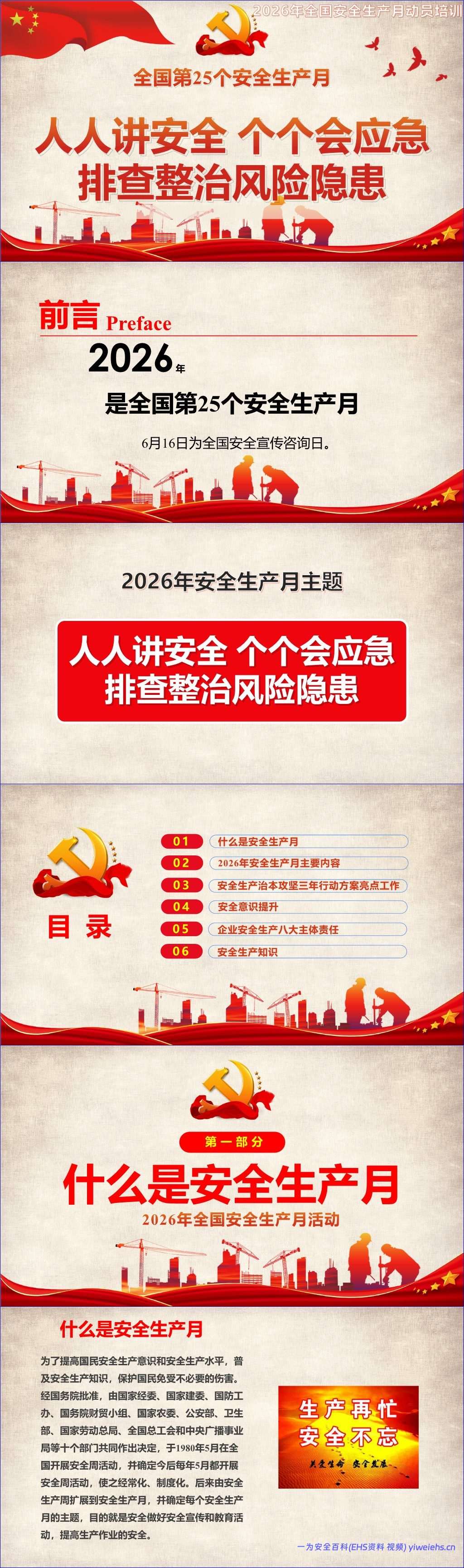 【PPT】2026安全生产月动员培训课件88页