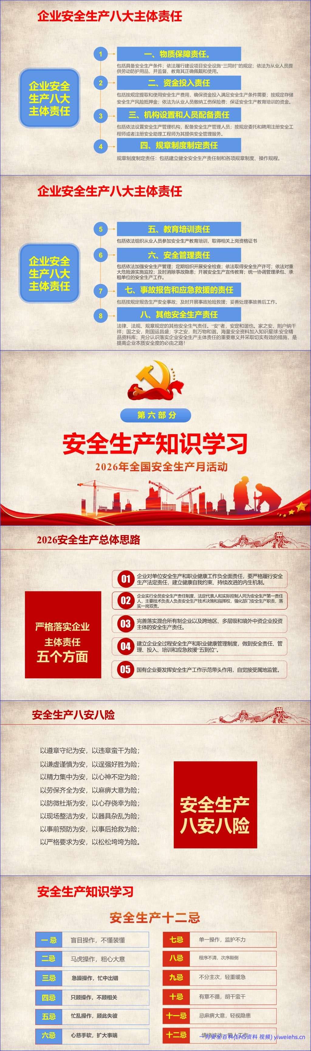【PPT】2026安全生产月动员培训课件88页