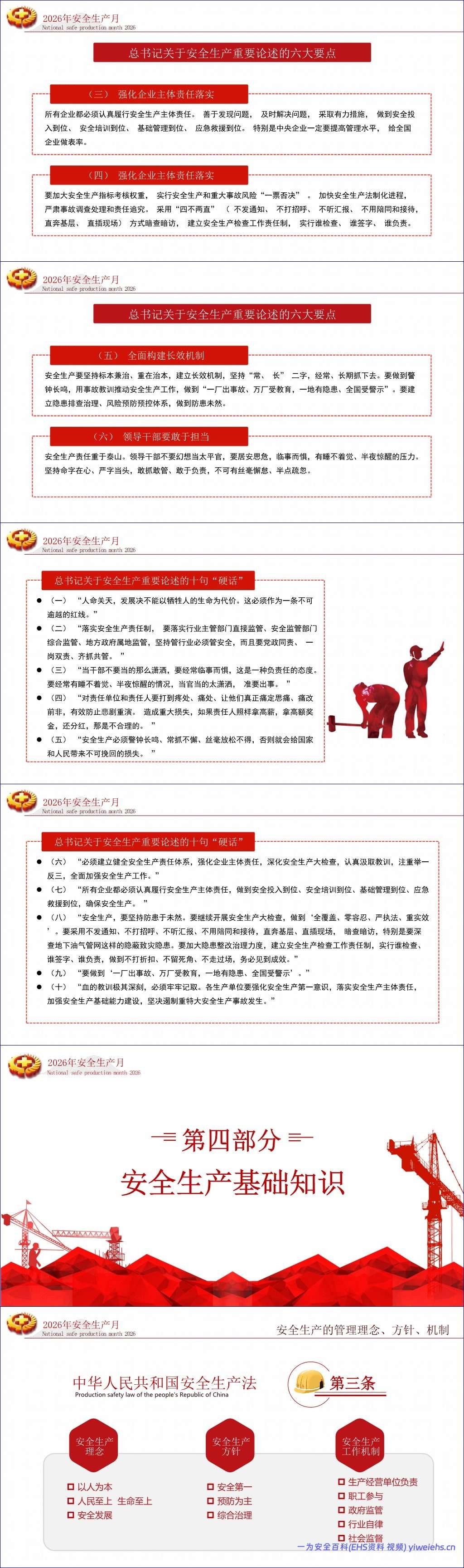 【PPT】2026安全生产月主题课件培训-58页
