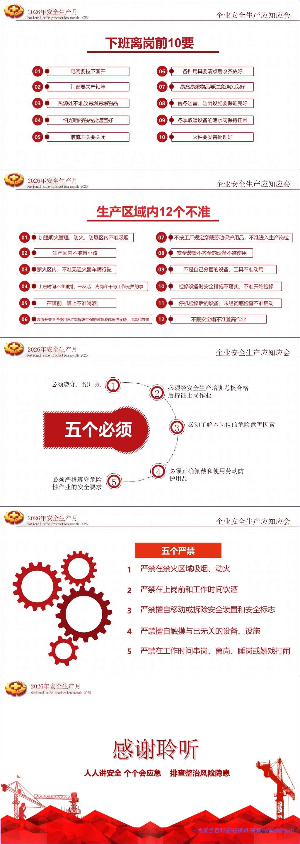 【PPT】2026安全生产月主题课件培训-58页