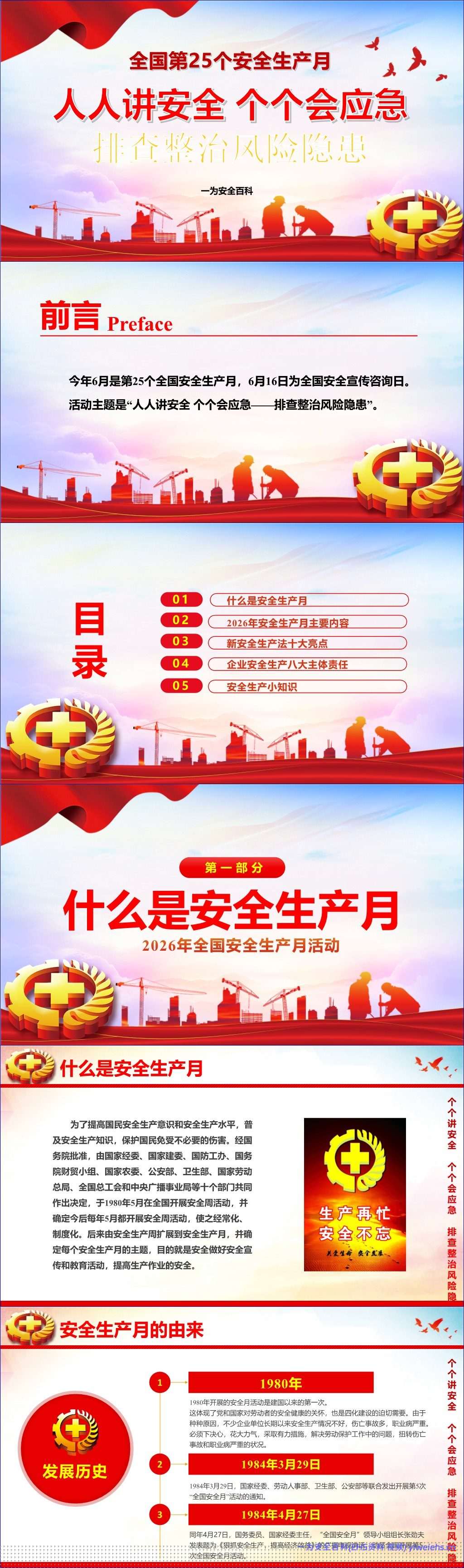 【PPT】2026年安全月主题课件一安全月主题宣讲课件
