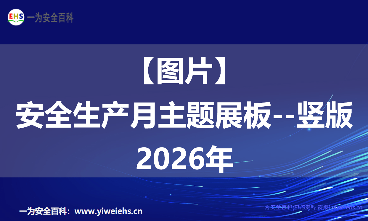 【图片】安全生产月主题展板–竖版2026年