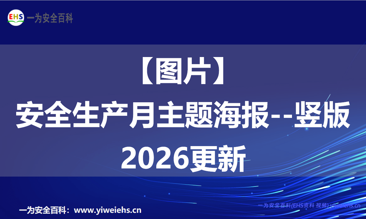 【图片】安全生产月主题海报–竖版2026更新