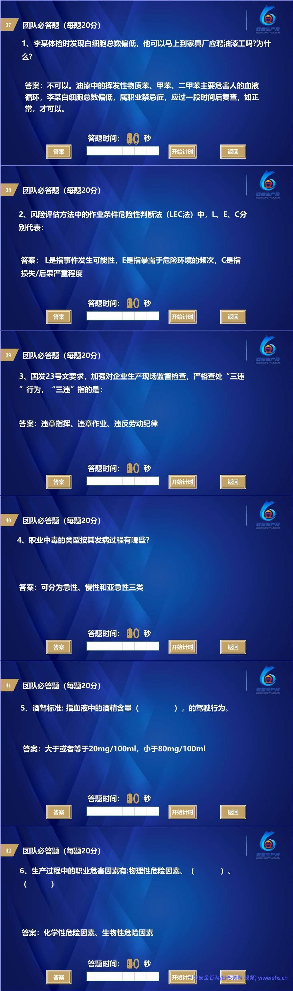 【PPT】2026安全生产月主题:安全知识竞赛丨138页