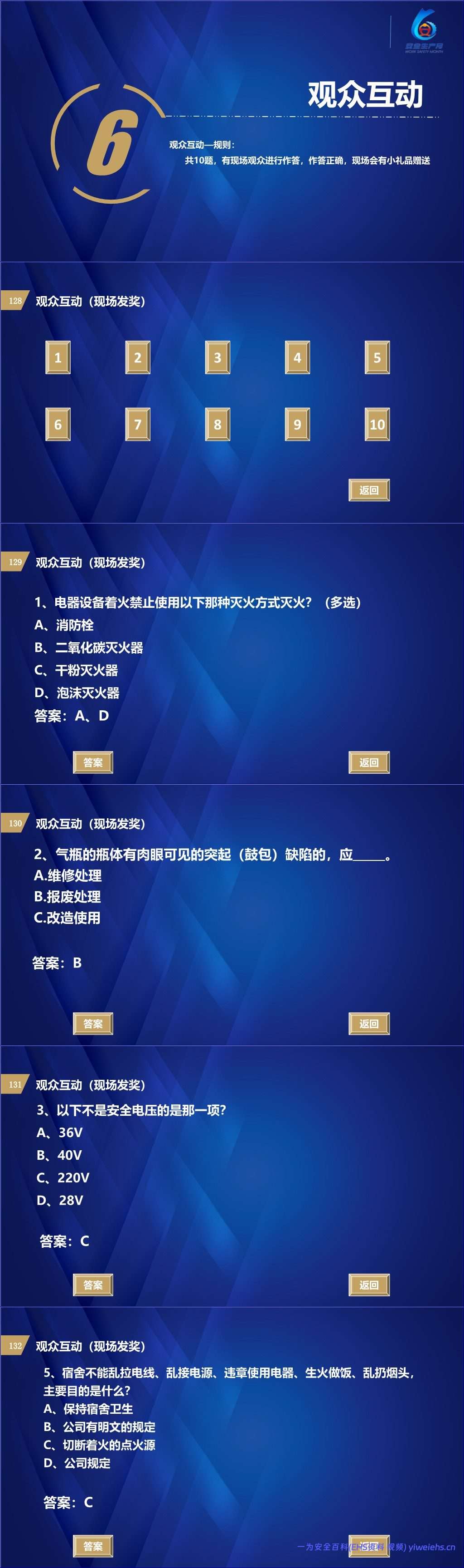 【PPT】2026安全生产月主题:安全知识竞赛丨138页