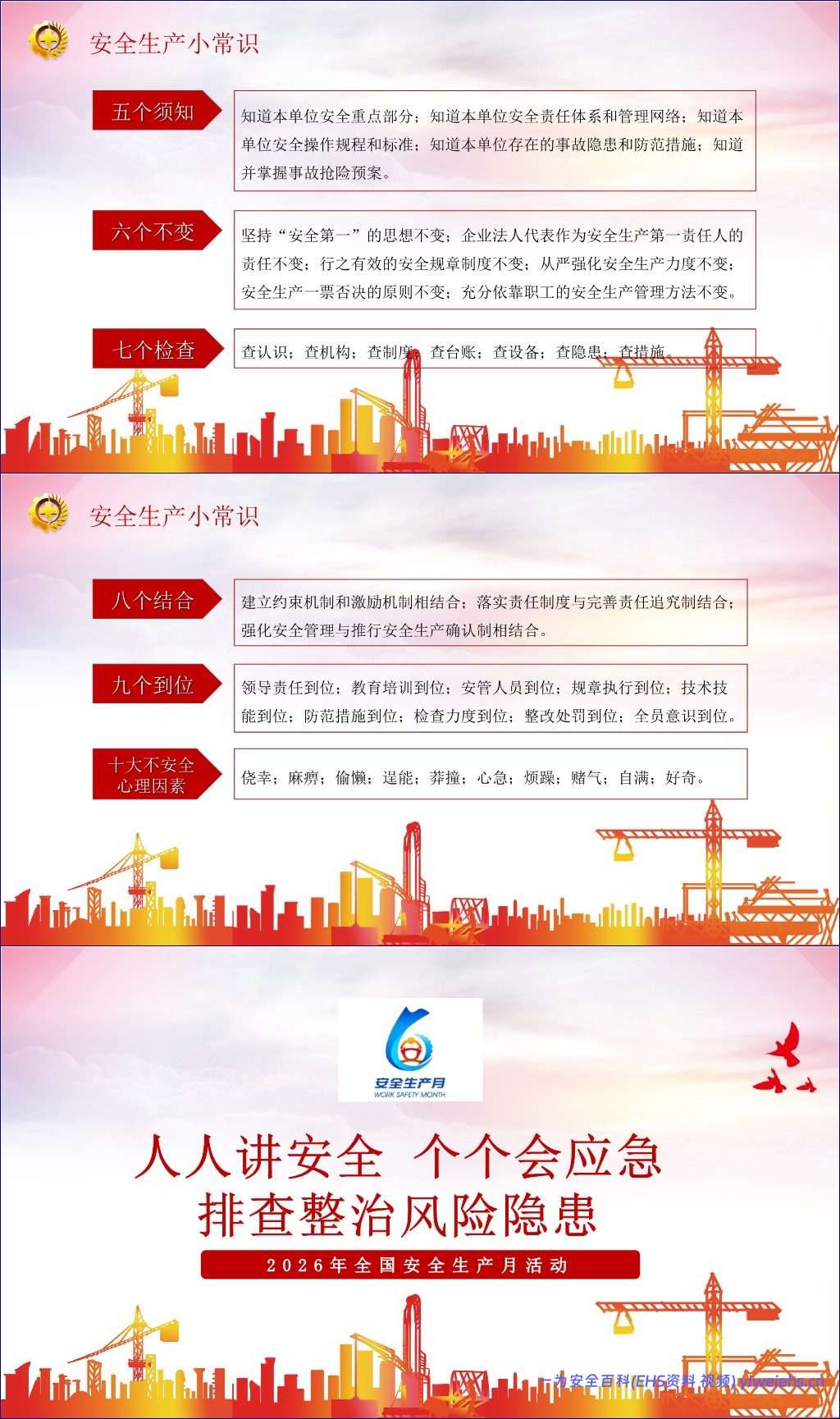 【PPT】2026年安全生产月活动主题宣贯(附2026年3起典型事故案例)-57页