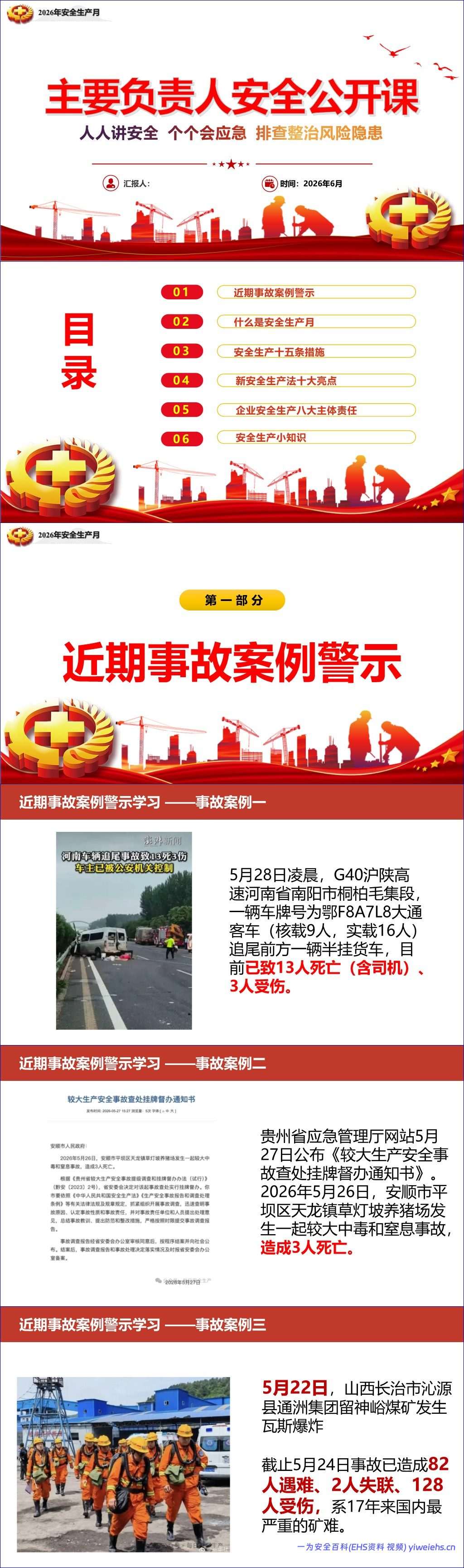 【PPT】2026安全生产月主要负责人安全公开课