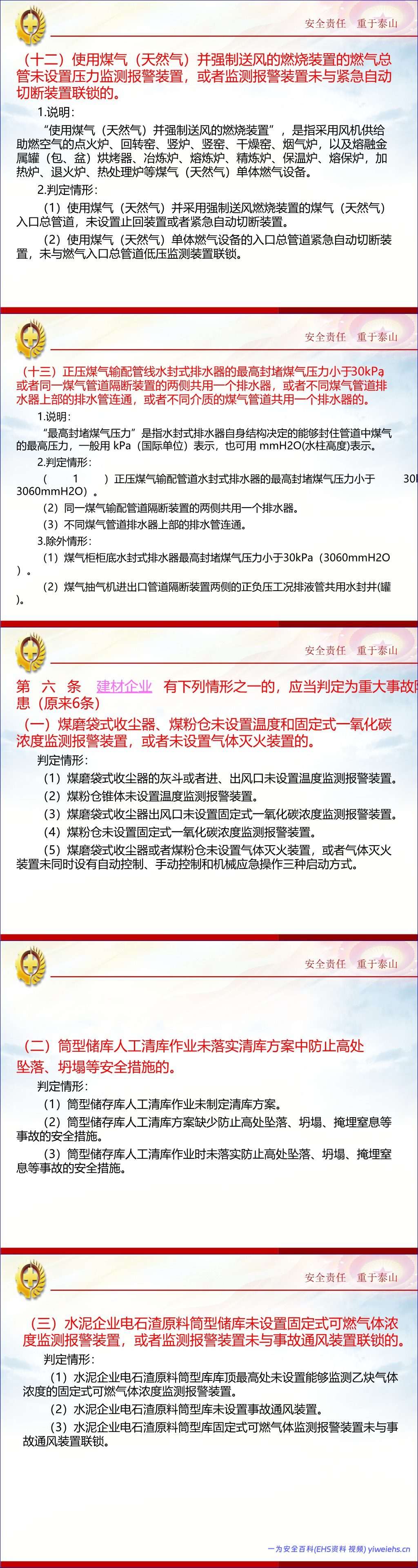 【PPT】工贸行业重大事故隐患判定标准