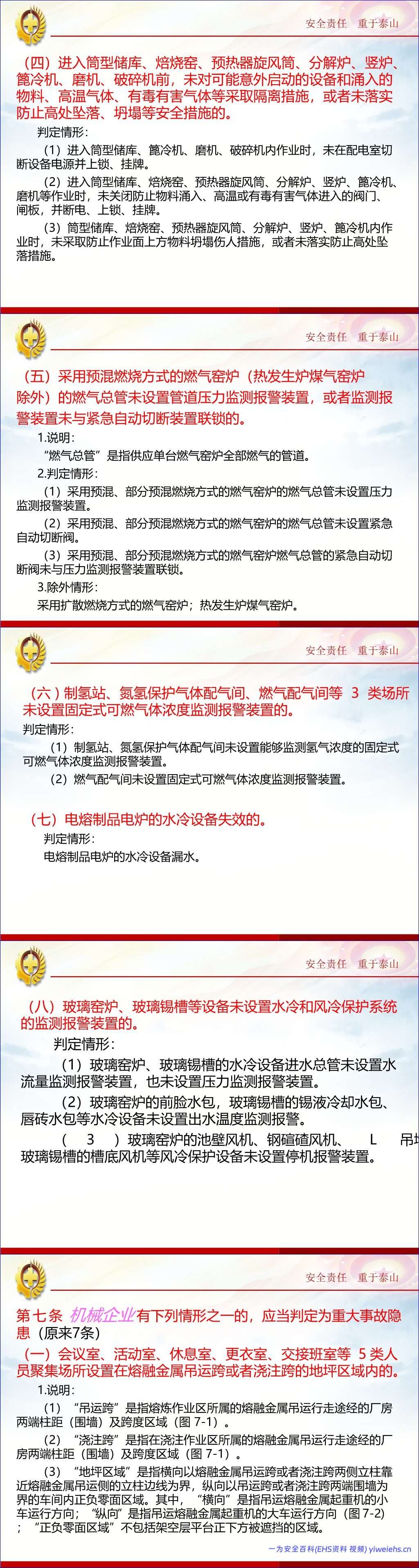 【PPT】工贸行业重大事故隐患判定标准