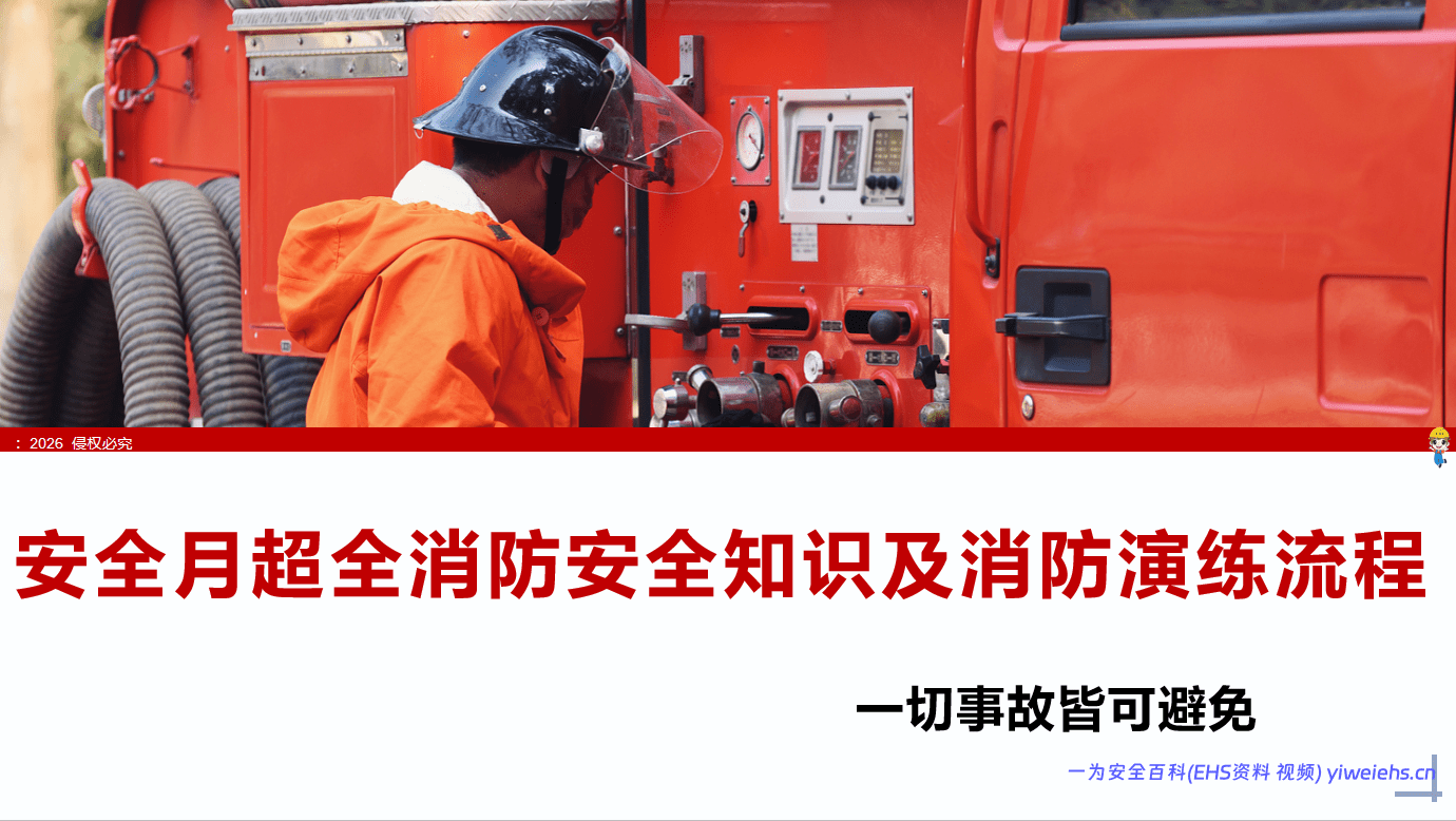 【PPT】2026年安全月超全的消防安全知识及消防演练流程丨93页
