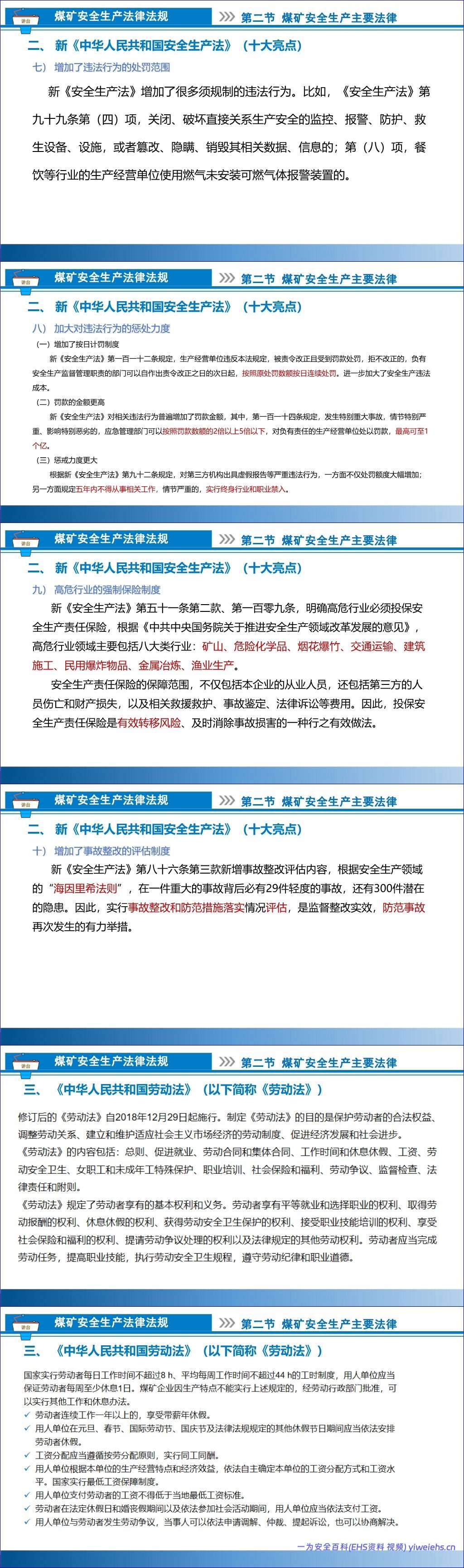 【PPT】煤矿安全生产法律法规专题培训课件丨81页
