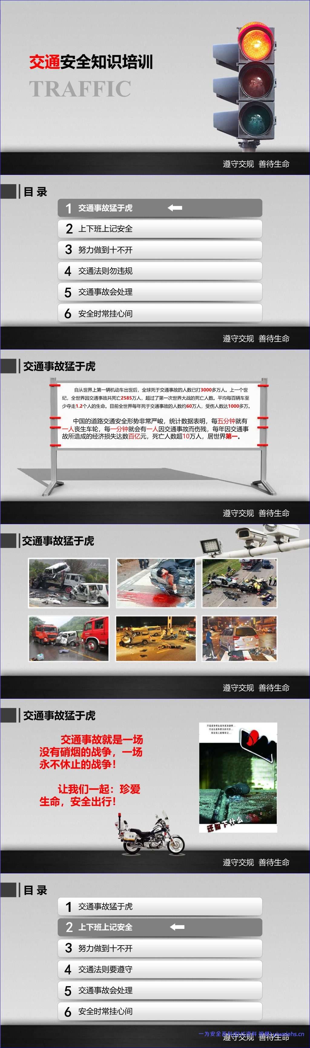【PPT】交通安全知识培训