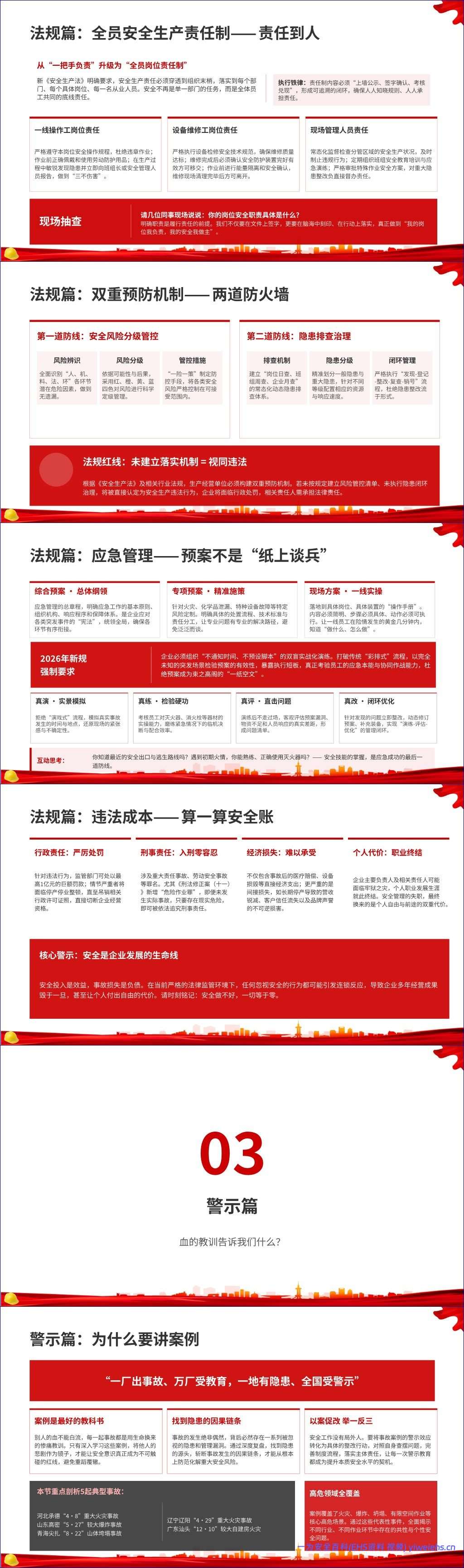 【PPT】安全生产月企业负责人安全公开课页