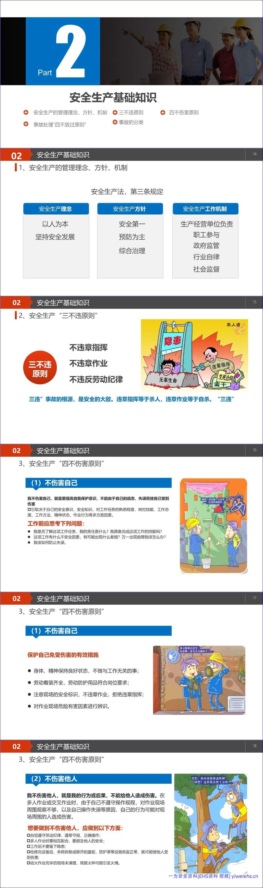 【PPT】员工基础安全知识教育培训
