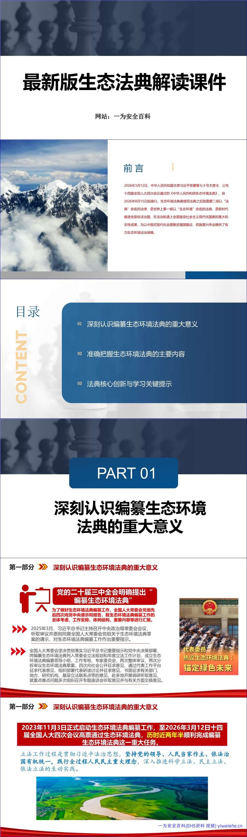 【PPT】最新版生态法典解读课件