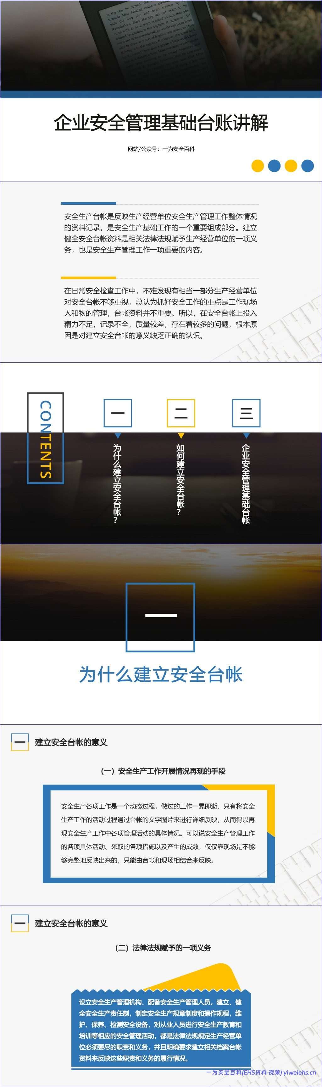 【PPT】如何建立安全管理基础台账专题培训