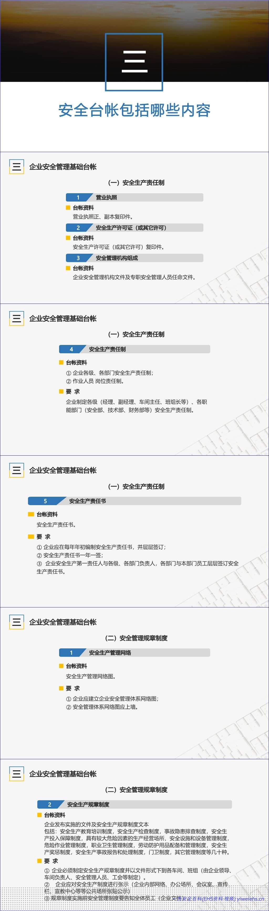 【PPT】如何建立安全管理基础台账专题培训