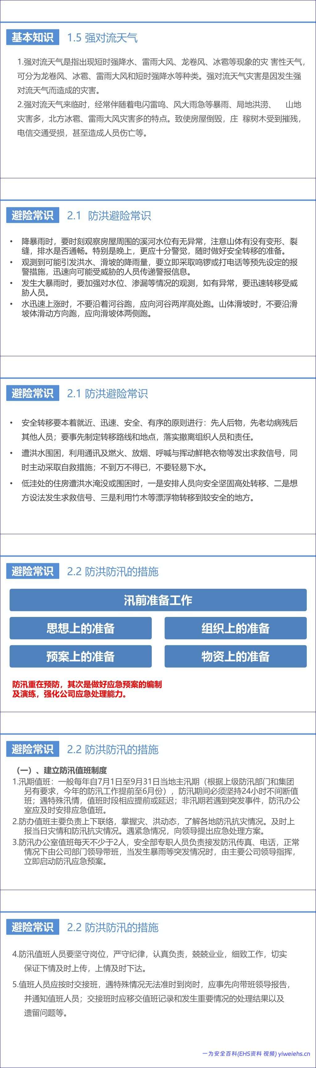 【PPT】夏季防汛安全知识培训