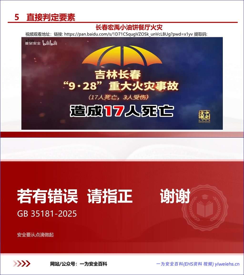 【PPT】GB 35181-2025 重大火灾隐患判定规则深度解读