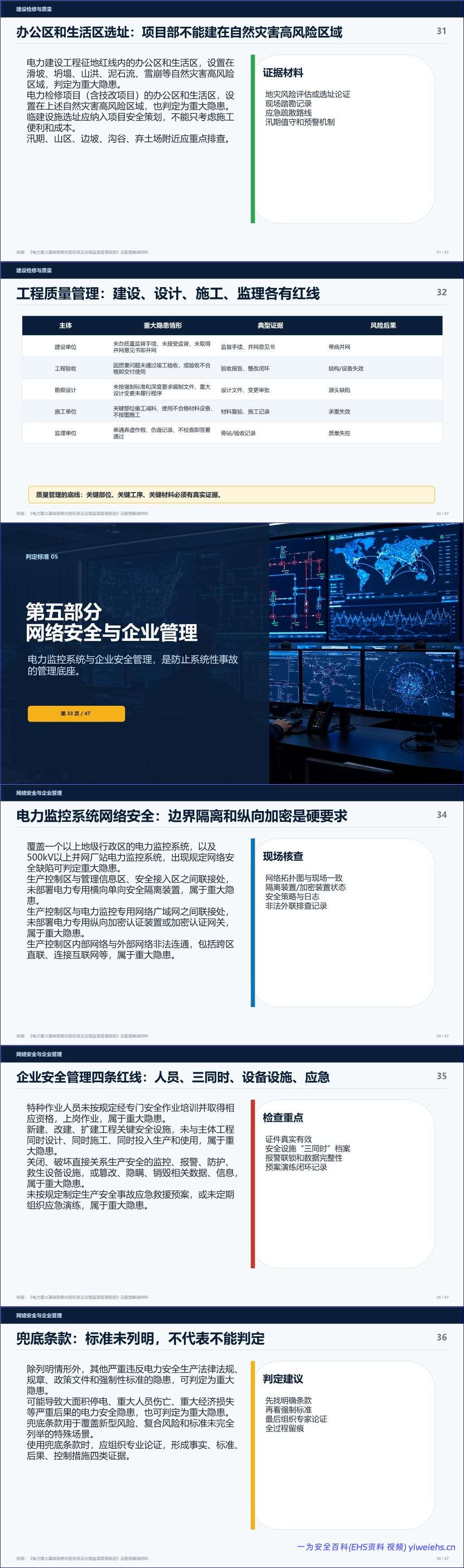 【PPT】2026电力企业安全培训课件_重大事故隐患判定与治理解读