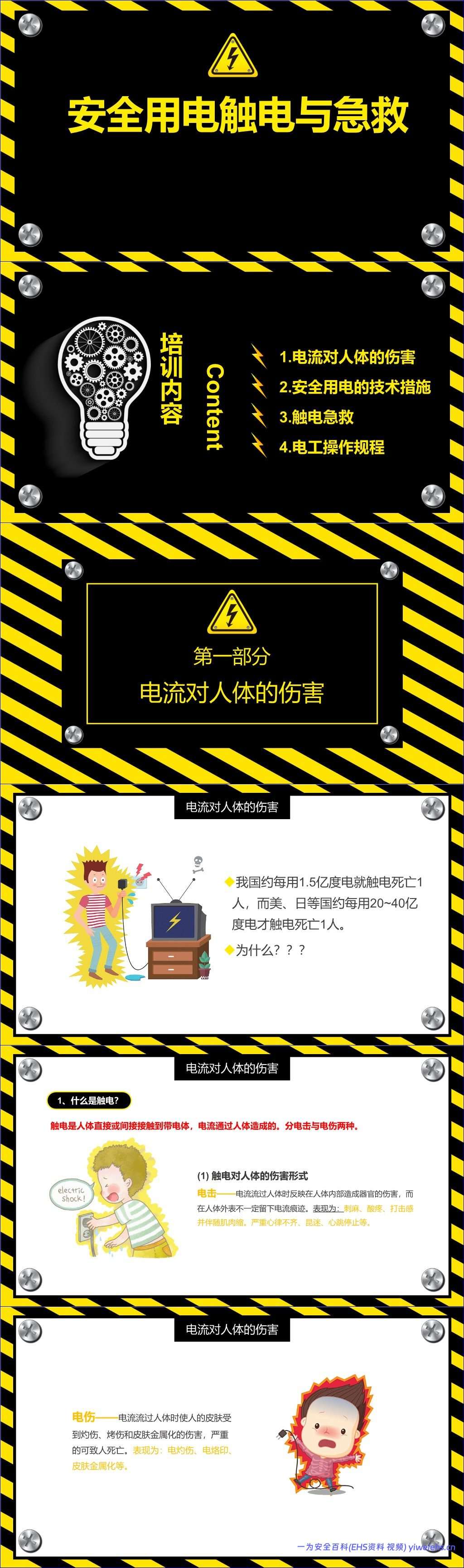 【PPT】安全用电触电与急救丨44页