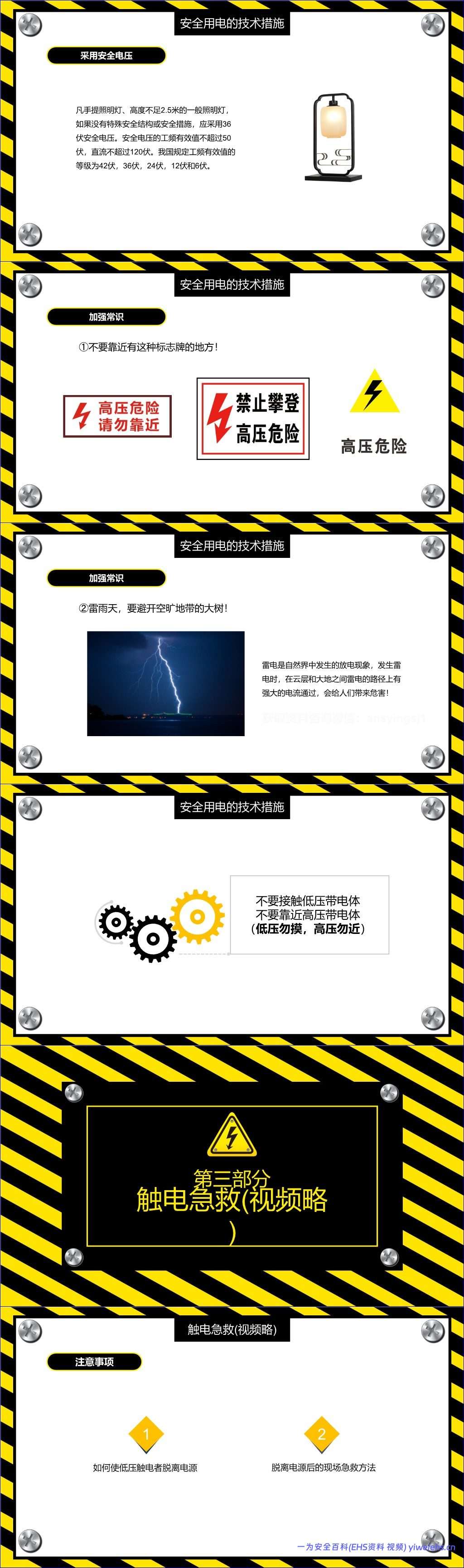 【PPT】安全用电触电与急救丨44页