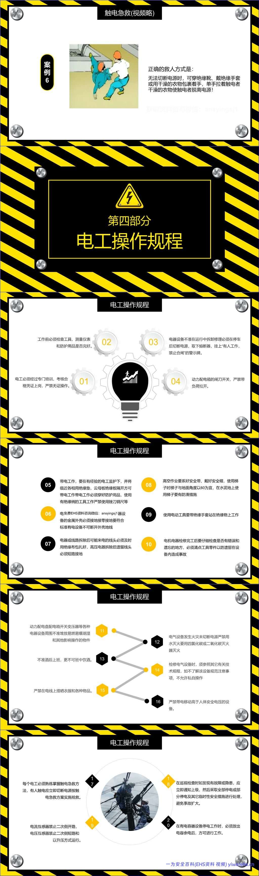 【PPT】安全用电触电与急救丨44页