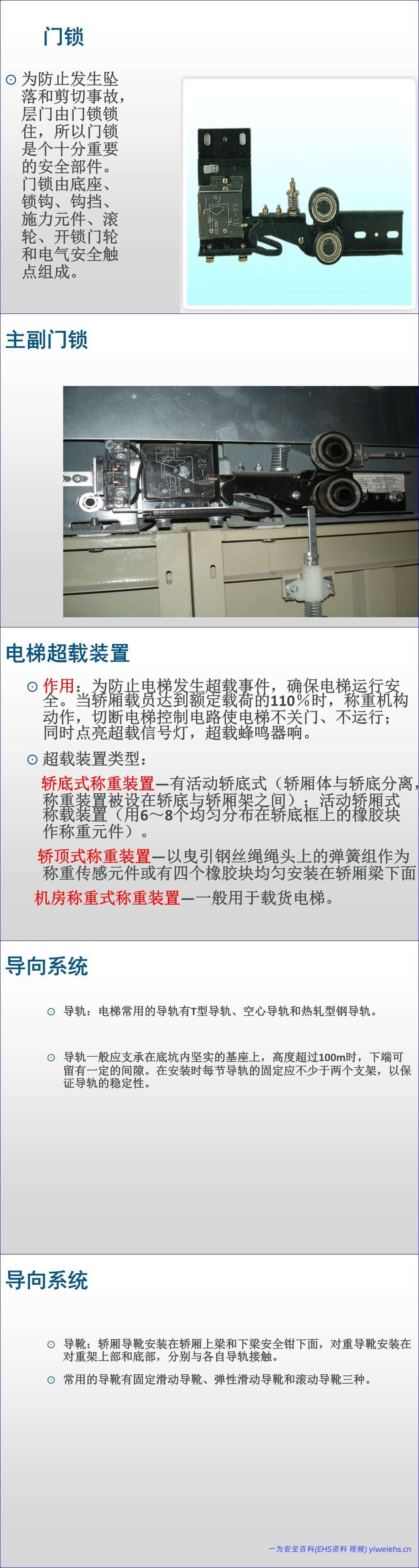 【PPT】电梯基本工作原理及安全防护