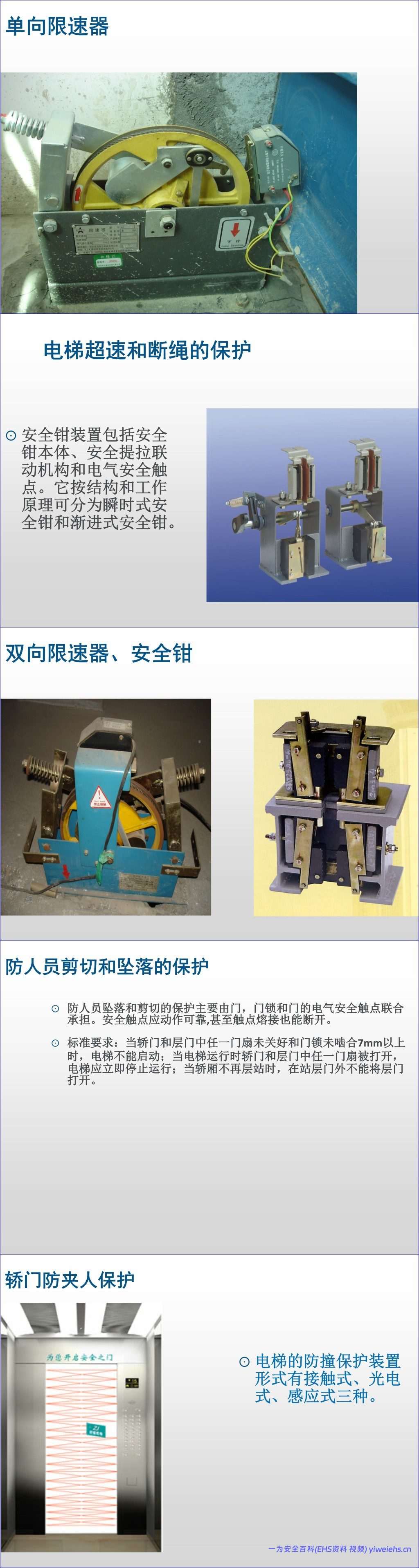 【PPT】电梯基本工作原理及安全防护