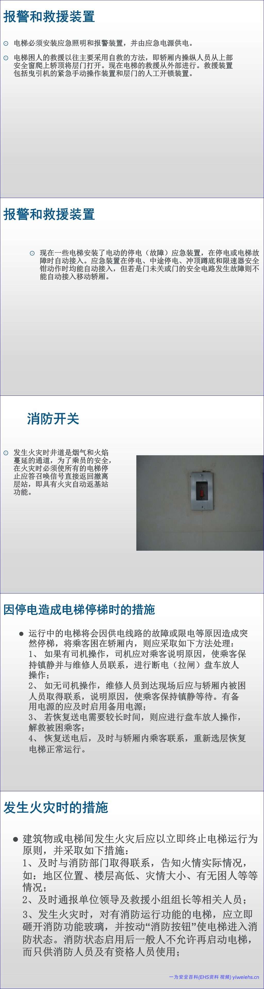 【PPT】电梯基本工作原理及安全防护