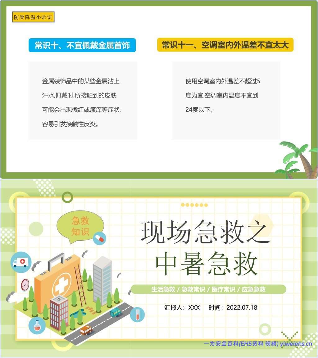 【PPT】现场急救之中暑急救