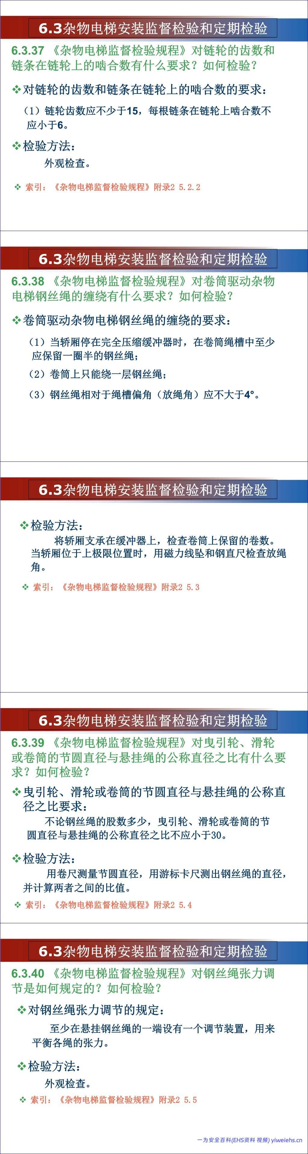 【PPT】杂物电梯安全培训