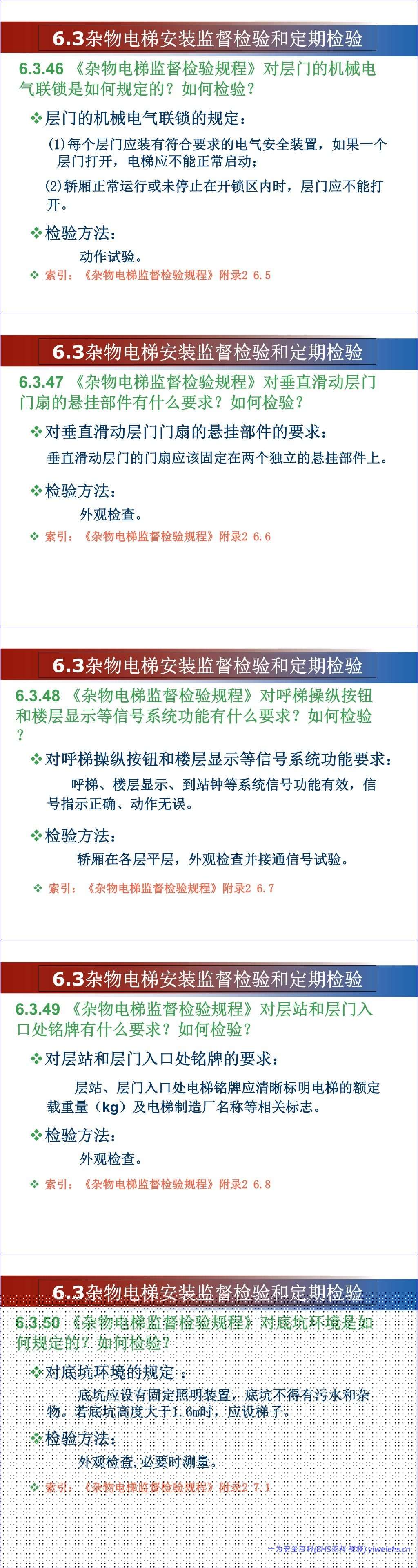 【PPT】杂物电梯安全培训
