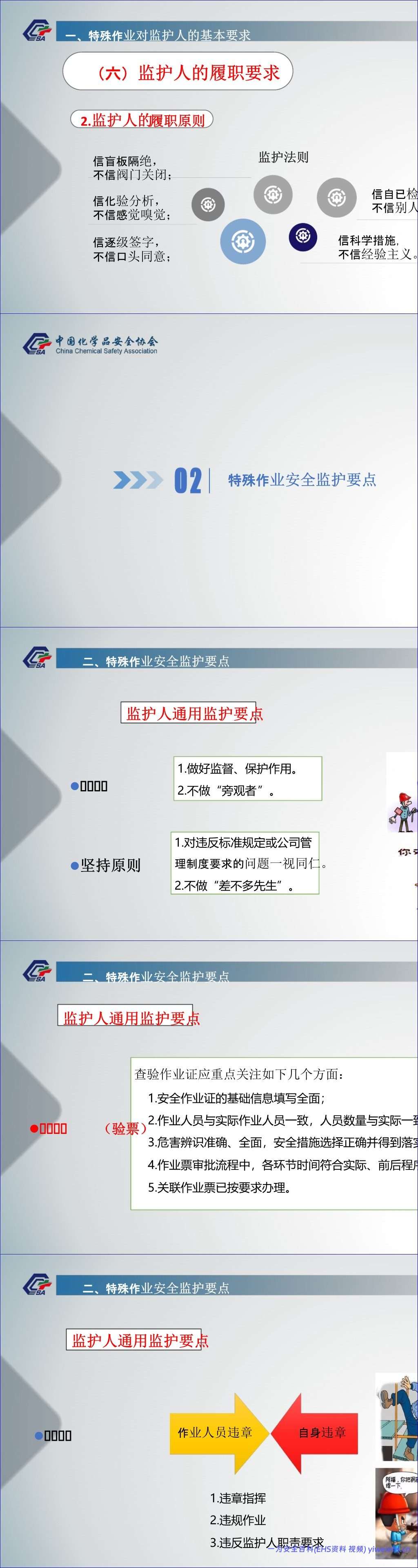 【PPT】特殊作业的安全监护培训