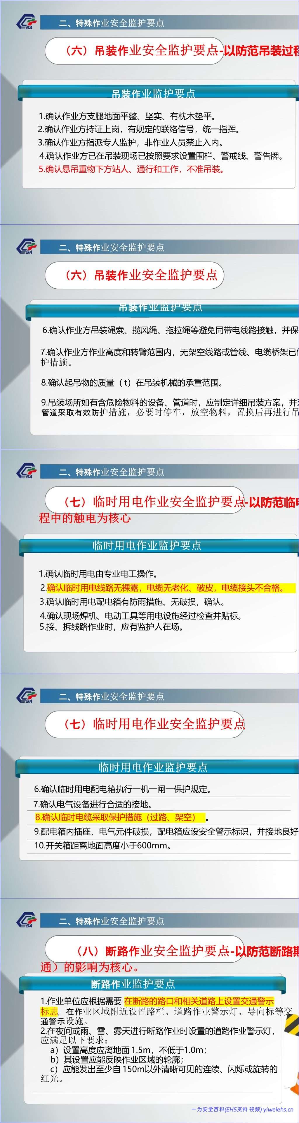 【PPT】特殊作业的安全监护培训