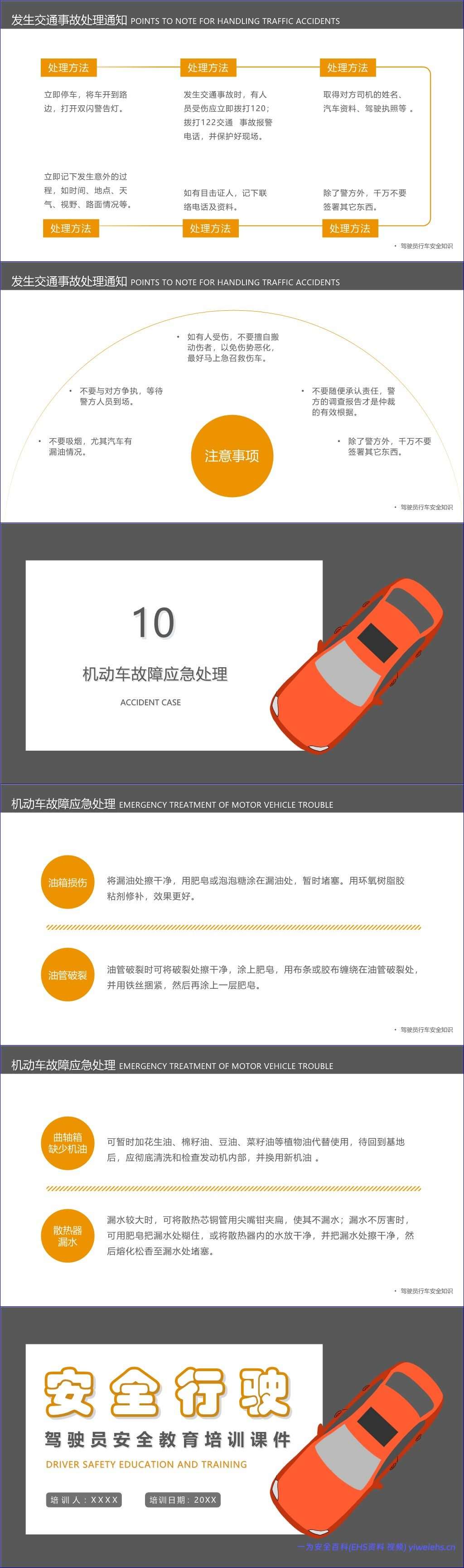 【PPT】驾驶员安全教育培训—夏天雨季防事故