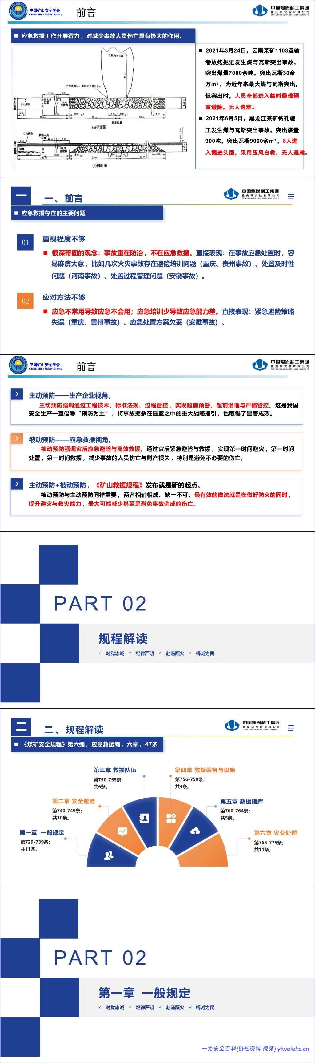 【PPT】《煤矿安全规程》应急救援解读-92页