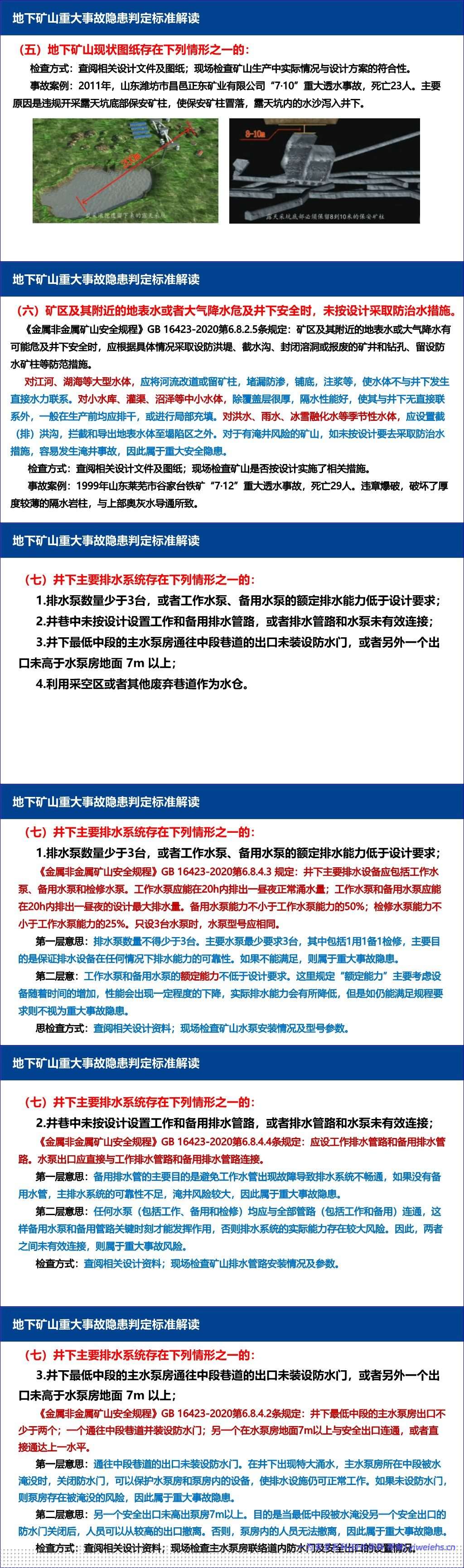 【PPT】金属非金属地下矿山、露天矿山及尾矿库重大事故隐患判定标准解读-196页