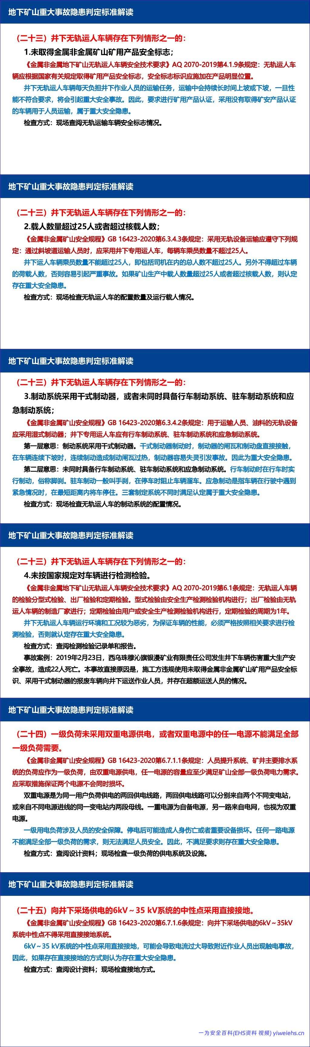 【PPT】金属非金属地下矿山、露天矿山及尾矿库重大事故隐患判定标准解读-196页