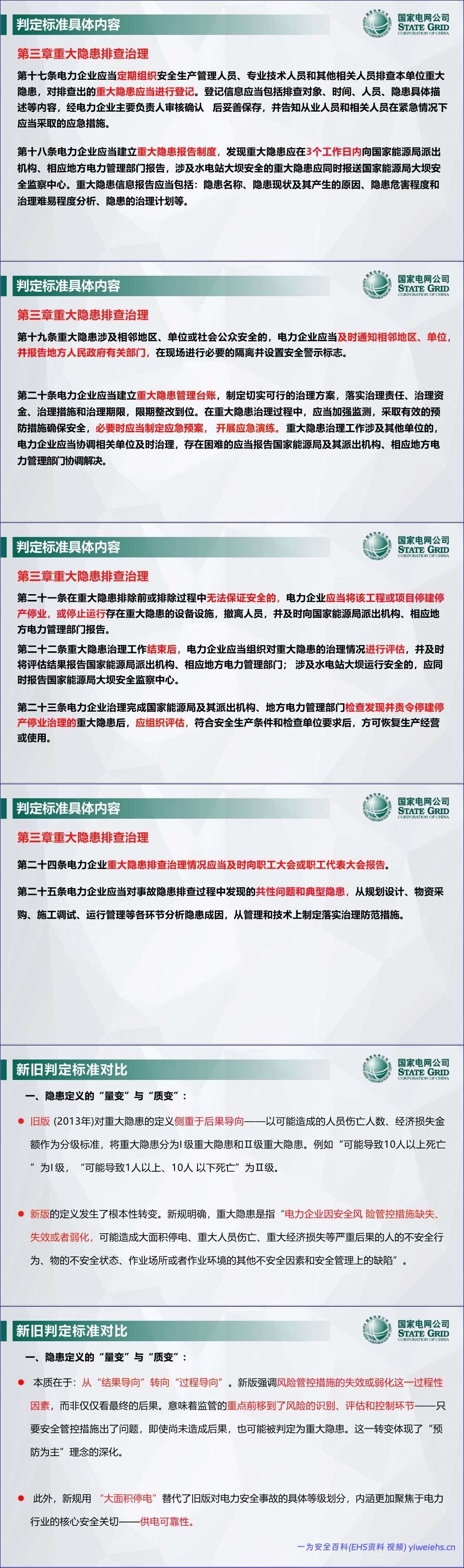 【PPT】新版《电力重大事故隐患判定标准及治理监督管理规定》解读-41页